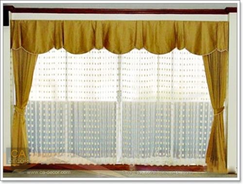 Pleated curtain skirt-5