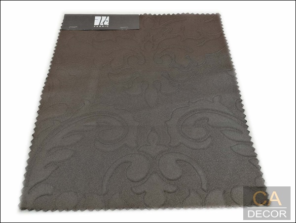 ผ้าม่าน ลายหลุยส์ สีน้ำตาลเข้ม VC fabric NAP577/02