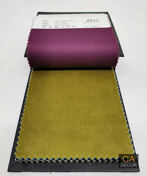 ผ้ากำมะหยี่สีเขียวตอง sping green