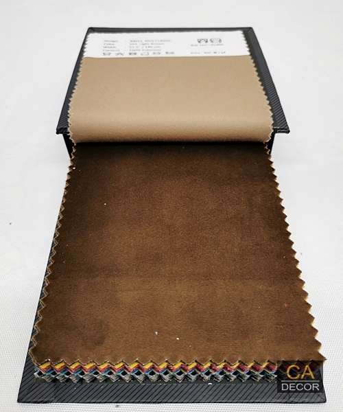 ผ้ากำมะหยี่สีน้ำตาล brown
