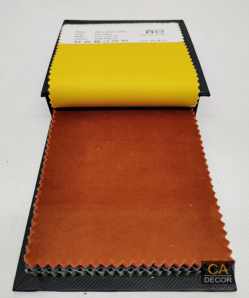 ผ้ากำมะหยี่สีอิฐ terracotta