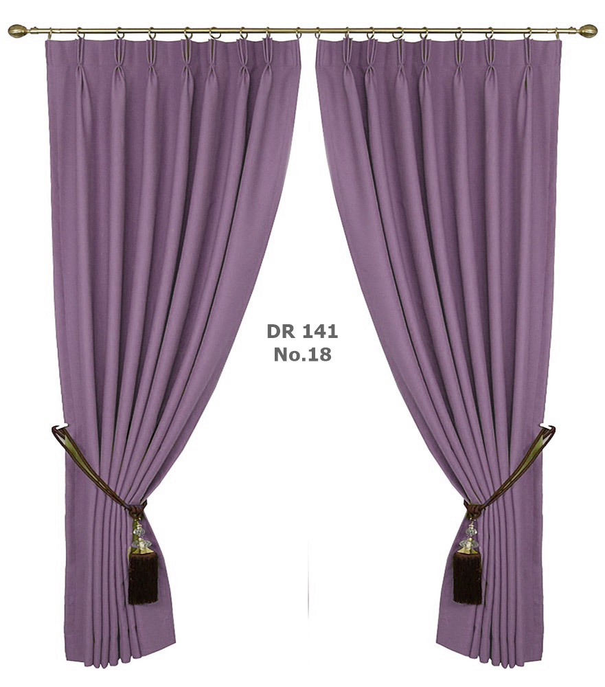 purple door curtains