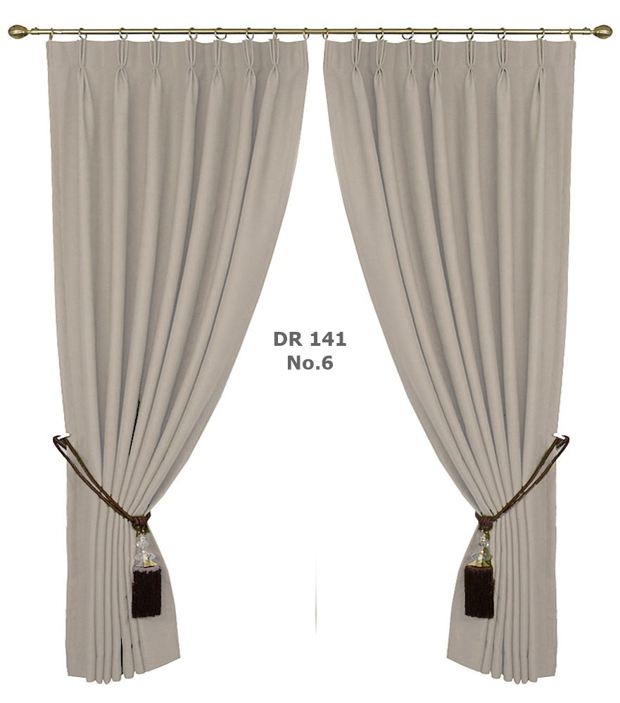 light gray door curtains