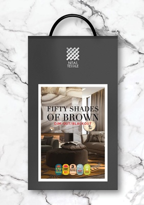 gray and brown fabric