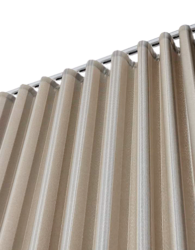 Get a curtain or wave curtain.